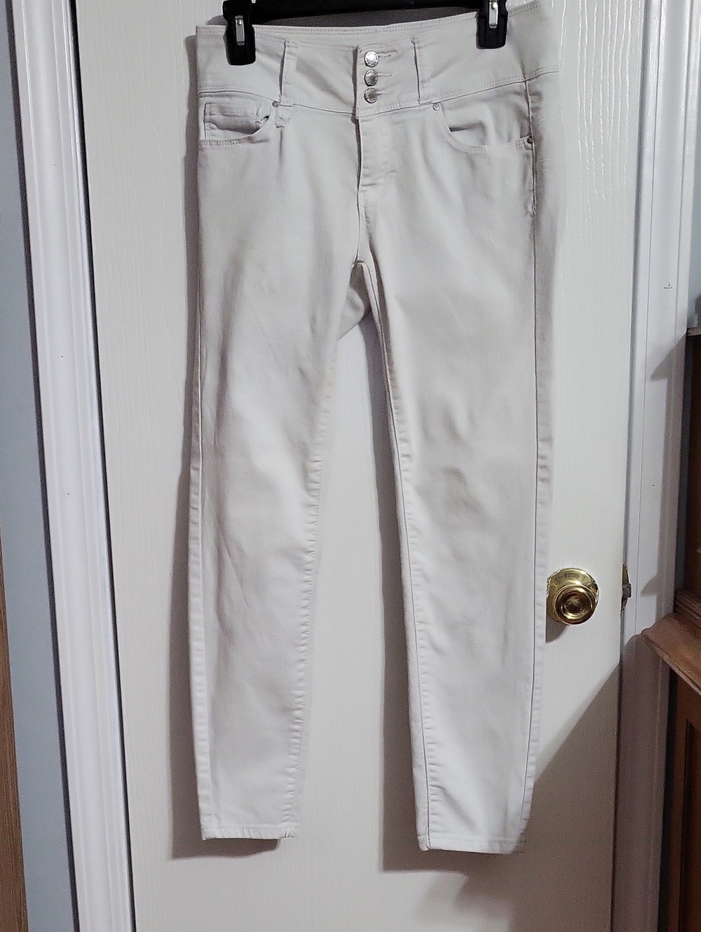 Jeans Women Wax Jean Cream High-Rise Skinny Jeans #4120